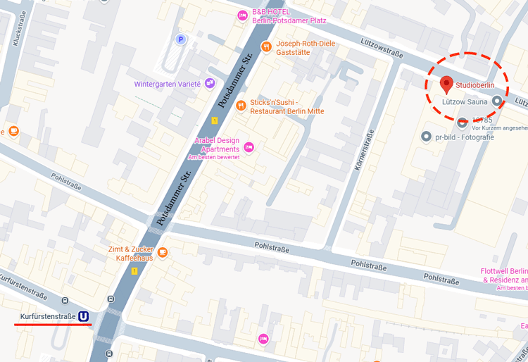 Karte Brillen Loft Berlin